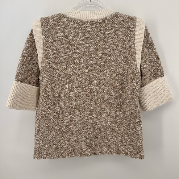 Veronica Beard Kaufman Knit Jacket In Ivory Brown Size XS Cardigan - Picture 6 of 12